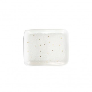 Small tray White Empreinte GOLD