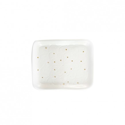 Small tray White Empreinte GOLD