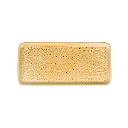 Large rectangle tray Empreinte Gold