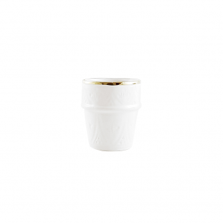 Petite tasse à café Empreinte blanc