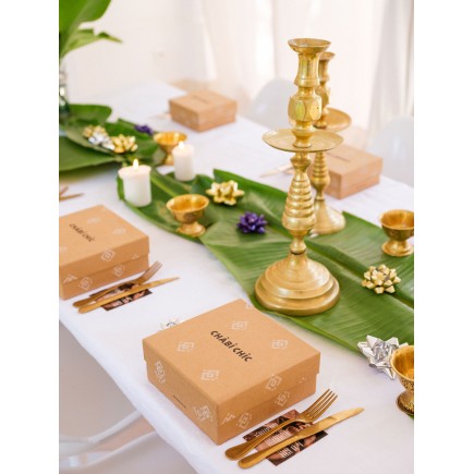 Gift box 2 cups beldi and sucrier Ourika GOLD