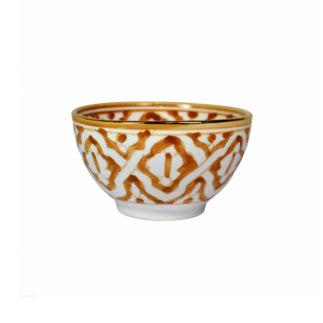 Fassia gold round bowls and salad bowls