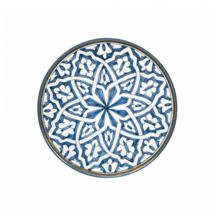 ASSIETTE FASSIA BLEU STONE GOLD D20 OR D26CM