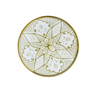 Plate D26cm Zwak kaki Gold