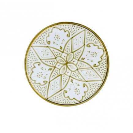 Plate D26cm Zwak kaki Gold