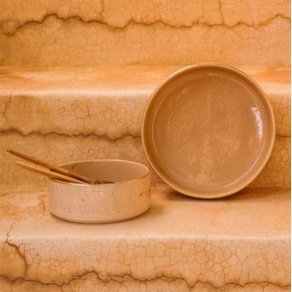 Feature plates Empreinte sahara GOLD - 3 sizes