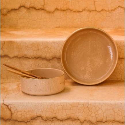 Feature plates Empreinte sahara GOLD - 3 sizes