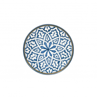 ASSIETTE FASSIA BLEU STONE GOLD D20 OR D26CM