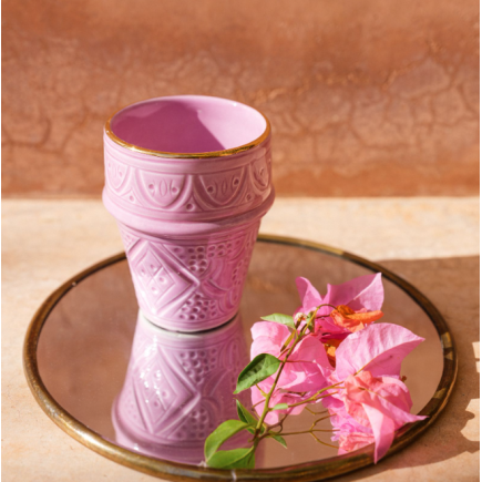 Medium cup Beldi Empreinte lilac