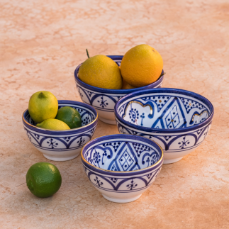 Round bowl Zwak blue majorelle Gold - 2 sizes