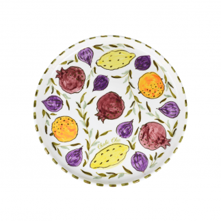 Round dish Fruits Gold D20CM or D28CM