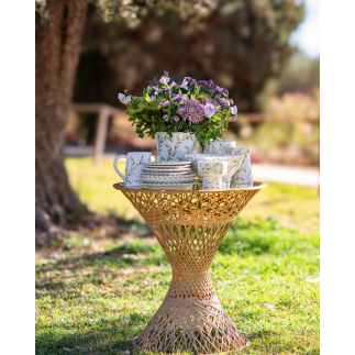 Assiette à pâtes Feuilles Gold D26.5cm