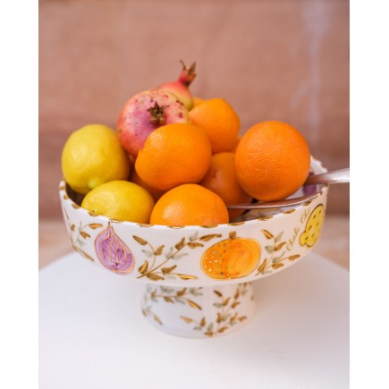 COUPE A FRUIT D24CM MULTIFRUITS GOLD