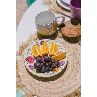 ASSIETTE CREUSE D20 ou D26CM MULTIFRUITS GOLD