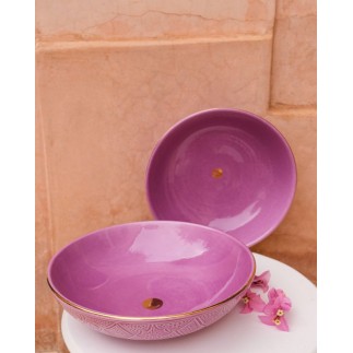 Low Saladier Empreinte lilas Gold - 3 sizes