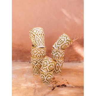 TASSE BELDI FASSIA KAKI GOLD - 3 tailles