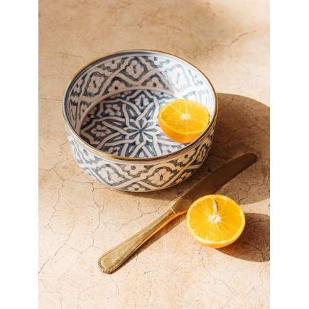 dishes DROITs FASSIA BLEU STONE Gold - 2 sizes