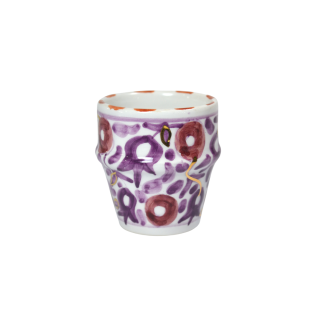 TASSE Beldi FLEURS LILAS-AUBERGINE Gold - 2 sizes